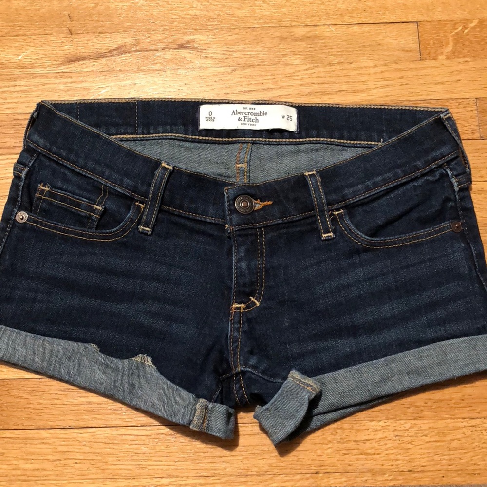 Dark jean shorts